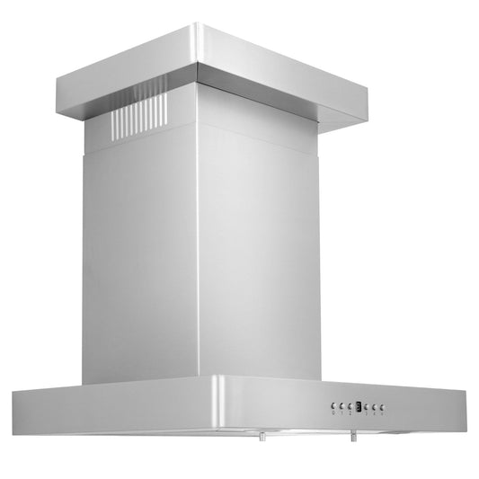 ZLINE Convertible Vent Wall Mount Range Hood - Crown Molding in Stainless Steel