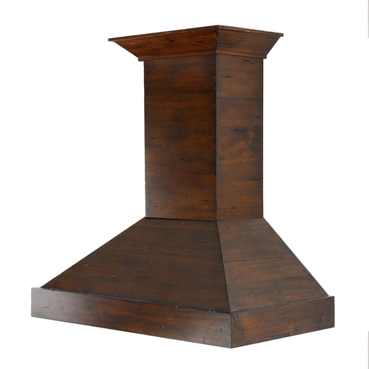 ZLINE Convertible Vent Wooden Wall Mount Range Hood - Walnut