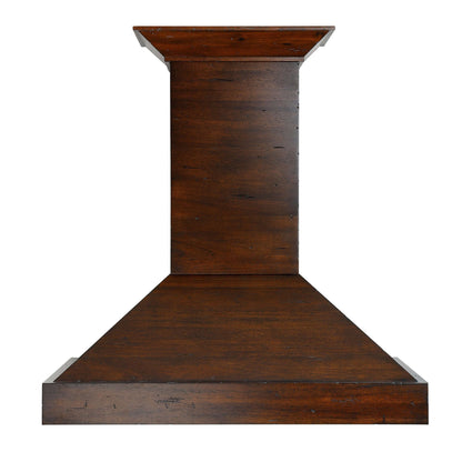 ZLINE Convertible Vent Wooden Wall Mount Range Hood - Walnut